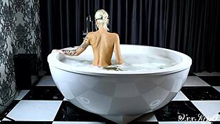 Does busty tattooed supermodel suck big dick doggystyle?