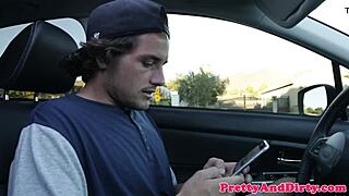 Busty milf gets doggystyled and throats young cock