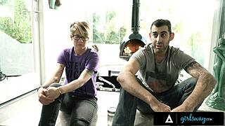 Riley Reid wants her pussy destroyed by girls outdoors?