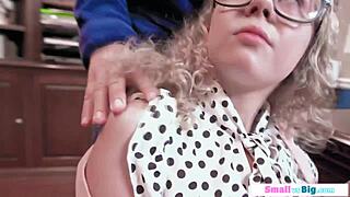 Hell Yeah! Old Guy Fucking Petite Blonde Stepdaughter With Wild Oral