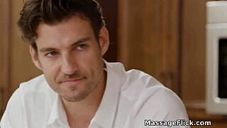 masseuse uses big tits for massage