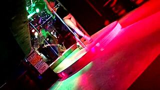 stripper teasing at ed's bar on titty tuesday in grafenwoehr 😜