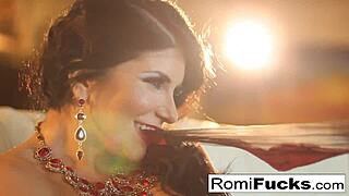 Romi rain, smoking beauty, masturbates her wet pussy