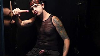 uhh, i’m like, so nervous bout this huge cock at glory hole, ya know?