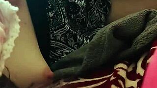 Tied up and shared in horny homemade threesome