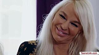 Busty Milf Wife Dominates Secretary with Intense Face Sitting