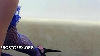 Russian redhead anal with clothespins on pussy