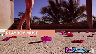 Natural teen model Elena Generi shares her life story while posing nude outdoors.