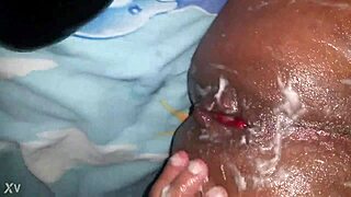 Big Toy Stretching My Tight Ass Wide