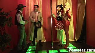 jasmine black and stacey saran in a foursome scene