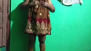 yo, check this indian milf getting freaky with an umbrella!