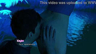 Hot busty blonde gets ass eaten by lover at romantic oasis gaming