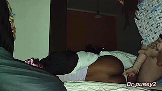 Tattooed White Man Fucks African Maid's Big Ass