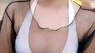 Asian Stripper Teasing With Clothes Ripped Off!