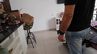 In Italy, between wines and passions, a kitchen scene unfolds with cowgirl, ass worshiping, natural tits, deepthroat, blonde, riding, big ass, shaved, anal, latina