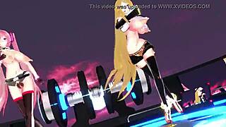 3d animated blowjob with big boobs in hardcore hentai action