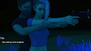 Hot busty blonde gets ass eaten by lover at romantic oasis gaming