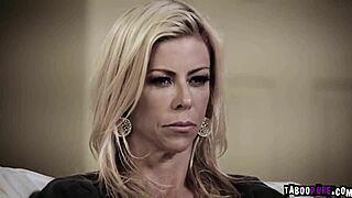 Teen Couple Michael Vegas and Arya Fae Dive into Wild Threesome with Busty Stepmom Alexis Fawx