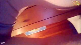 hot shemale does anal with a big bottle