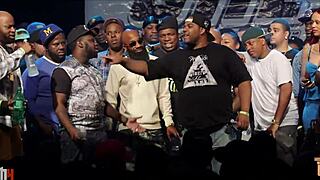 Watch two guys getting f*cked by one woman as Charlie Clips succumbs to T-rex vaginal and anal penetration BDSM scene