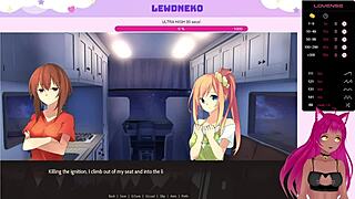 Vtuber lewdneko plays highway blossoms part 1 in cute anime dating game