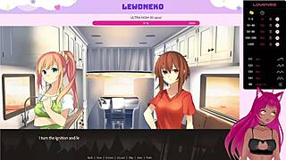 Vtuber lewdneko plays highway blossoms part 1 in cute anime dating game
