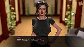 Cartoon brunette girl Hazel has an effective home cure that guarantee sexual pleasure