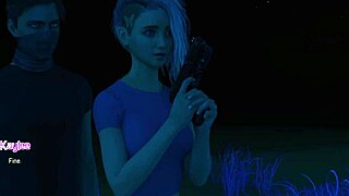 Hot busty blonde gets ass eaten by lover at romantic oasis gaming