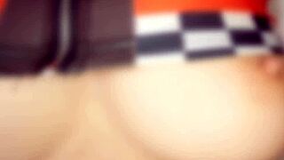 Wow, that wife with big tits gets creampied in oily adultery fun!