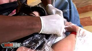 Ugh, got slammed hard by giant dick, man!