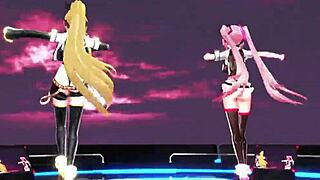 3d animated blowjob with big boobs in hardcore hentai action