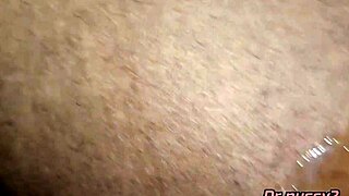 Tattooed White Man Fucks African Maid's Big Ass