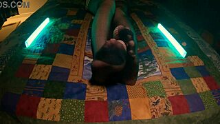 do you see sensual soles perfect feet peeking through fishnet pantyhose in stockings fetish?