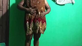 yo, check this indian milf getting freaky with an umbrella!