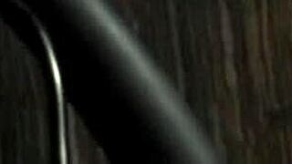 lovable brunette darling casually sits on her huge fake penis while exploring wild fetish toys.