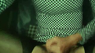 Crossdresser In Pantyhose Receives Handjob And Cums