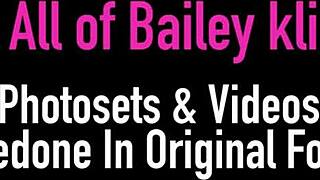 busty short haired babe bailey kline applies cream in homemade video