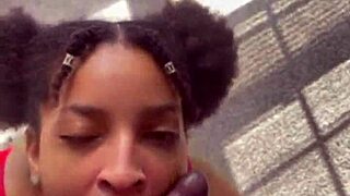 Amateur slut swallows huge cumshots from black ebony cocks.