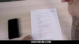 Hot MILF step mom riding step son after a deal, POV style