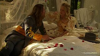 A romantic set must be cosplayed becomes hardcore sex for a pair