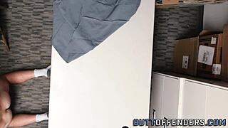 so this gay shoplifter got caught and facialized in a wild scene