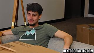 photoshoot spirals into wild gay threesome sex