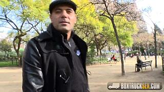 Beautiful Angel Piaff Relishes Steamy Public Outdoor Action