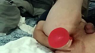 i'm a chastity pup playing with my bad dragon