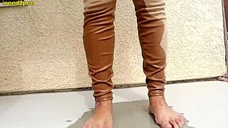 real female experiences pee desperation in jeans wetting accidents