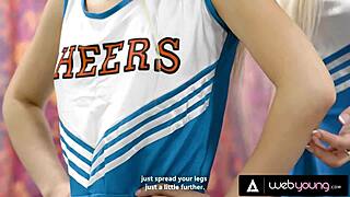 Wow! Petite Asian Lulu Chu Bangs Cheerleading Captain for Team Spot