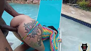 Rome Major Fingers Fucks Rim Jobs In Interracial Cowgirl