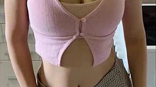 cute girl maiskii rides anal dildo in wild solo scene