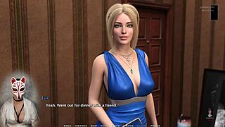 Blonde Babe In Race Of Life Smothers With Big Tits And Chokes In Masked Game