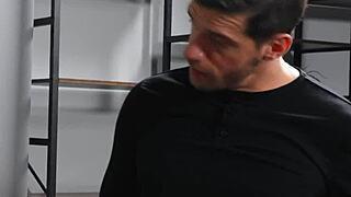 photoshoot spirals into wild gay threesome sex